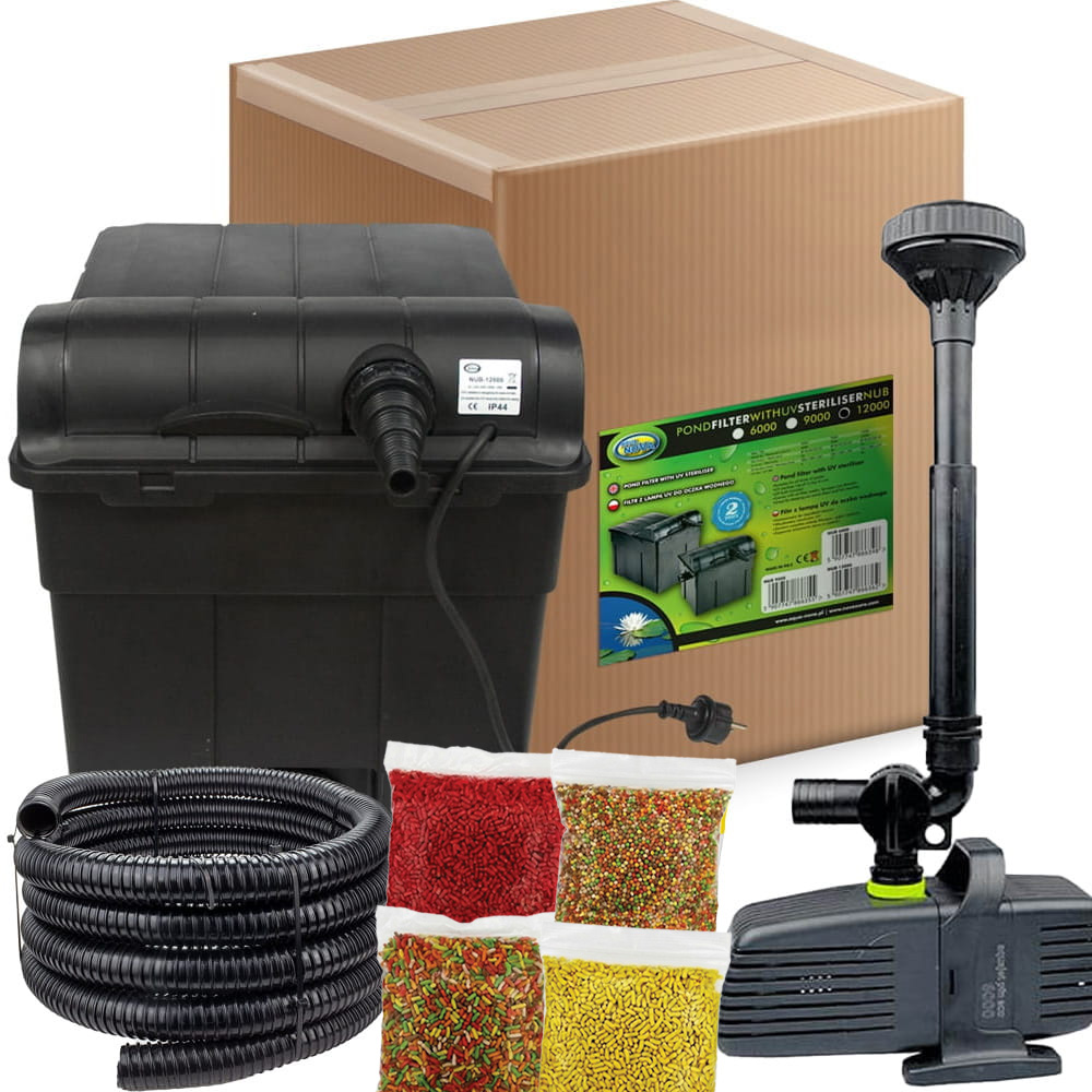 Aqua Nova zestaw SET III filtr NUB-12000 UV-C + pompa PFN-6000 do oczka stawu